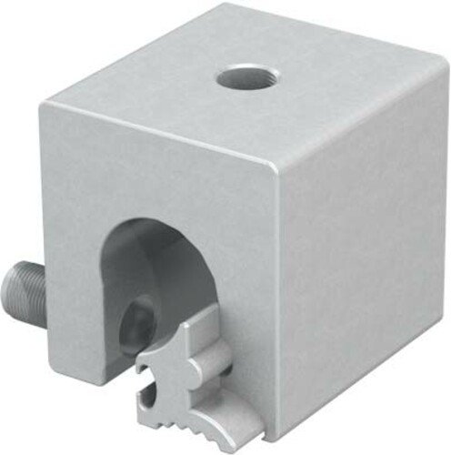 Detailed image of this specially-designed clamp for rounded-edge seam profiles