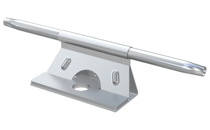 Image showing a fully-traversable ABS TI Bracket - an intermediate bracket for lifeline systems